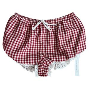 NWT Reformation Betsy Short in Red Gingham